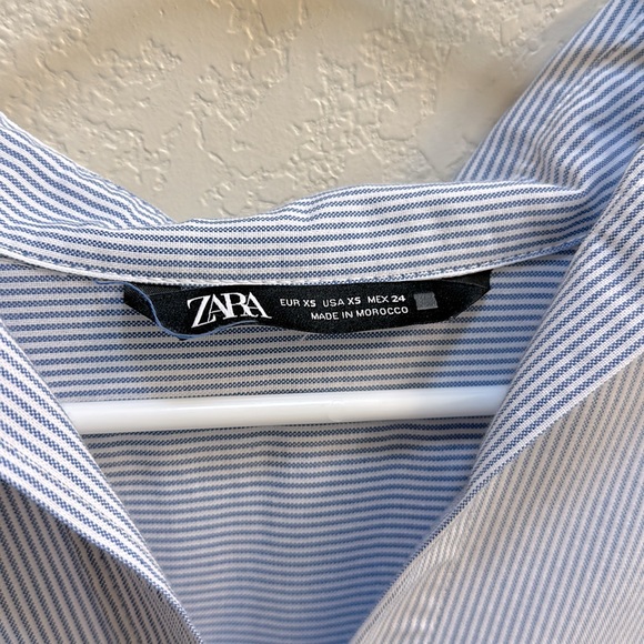 Brand New ZARA Oversized Striped Shirt - Size XS But Will Fit Medium - Picture 8 of 9